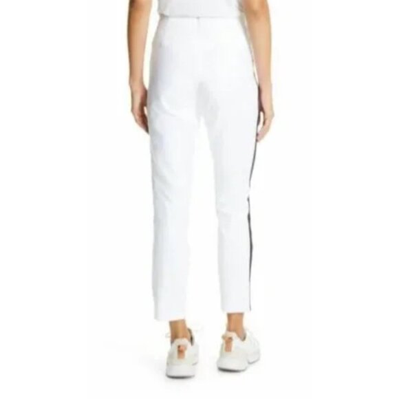 Rag & Bone The Classic Simone Pants White‎ Black Side Stripe Zip Pockets 6 $325 - Picture 4 of 14